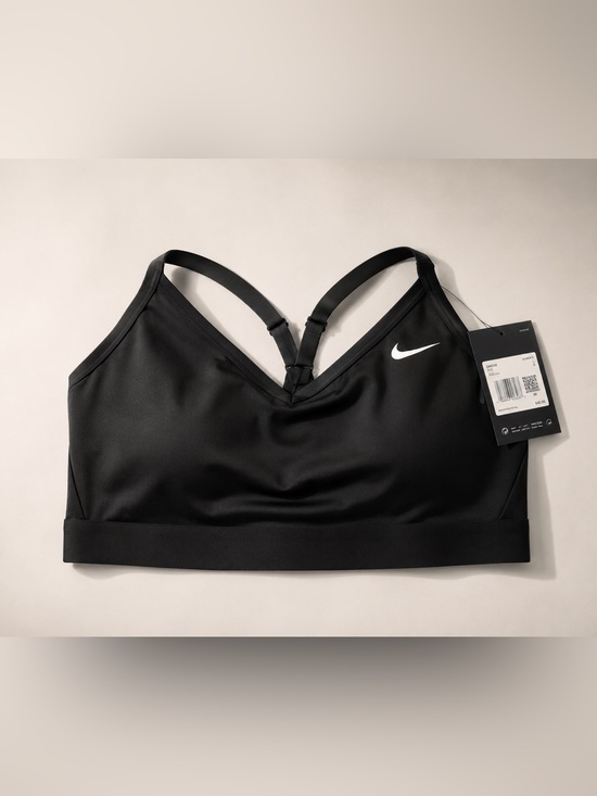 Nike Other - NWT NIKE INDY PLUS SIZE SPORTS BRA 1X Black White Nike Logo